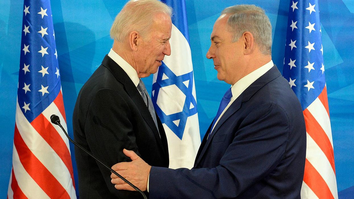 Joe Biden and Benjamin Netanyahu