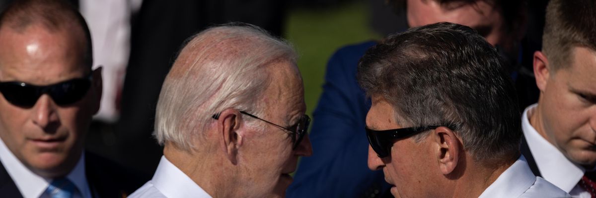 Joe Biden and Joe Manchin