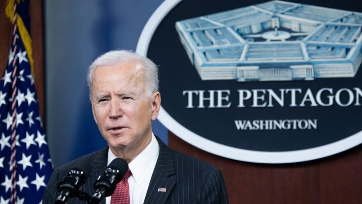 Joe Biden at the Pentagon.