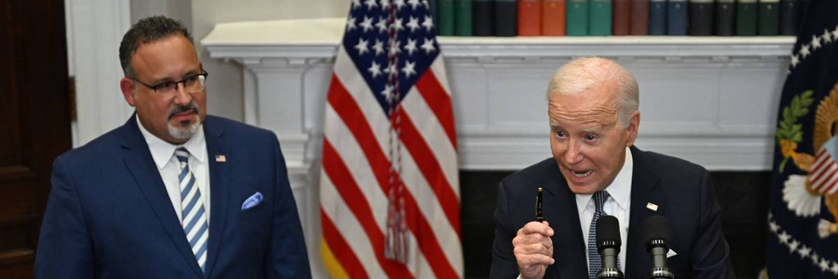 Joe Biden Miguel Cardona