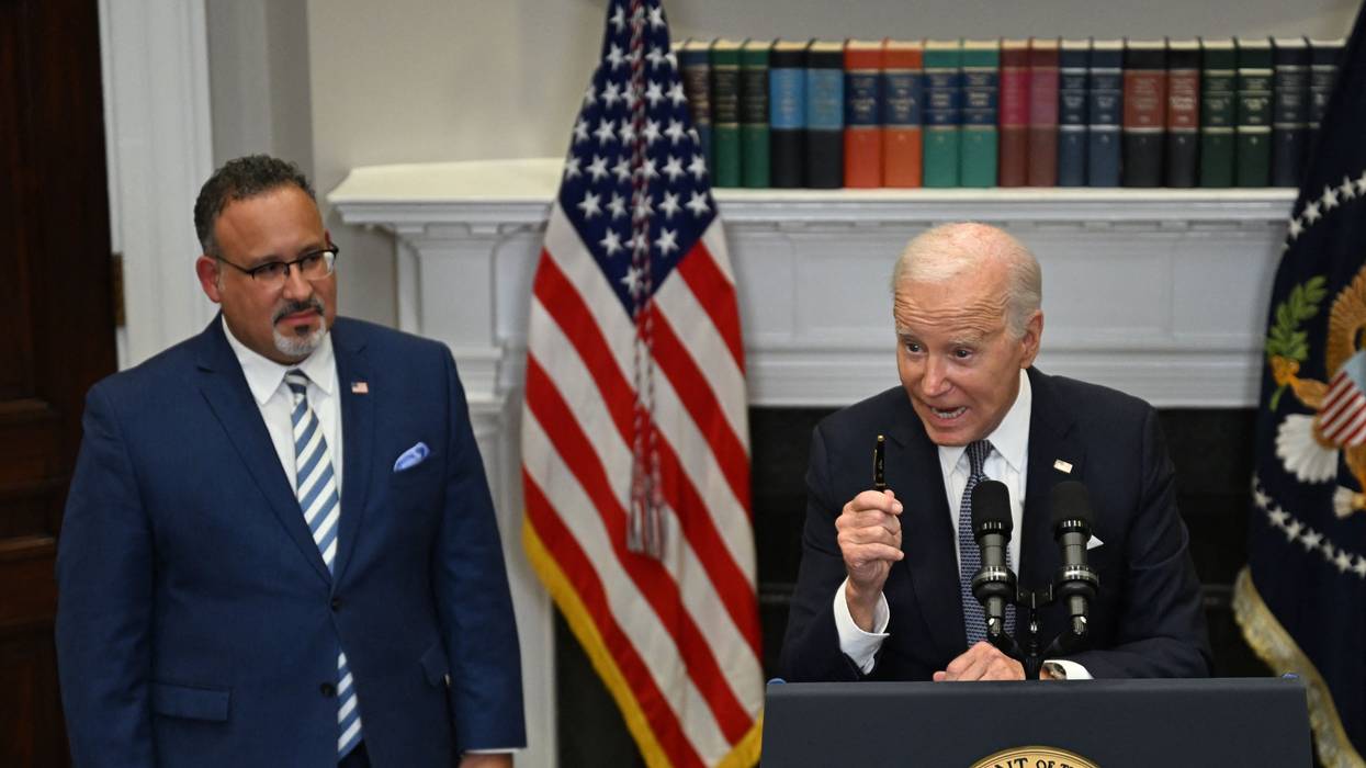 Joe Biden Miguel Cardona