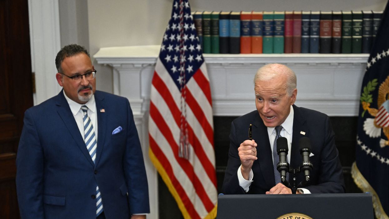 Joe Biden Miguel Cardona
