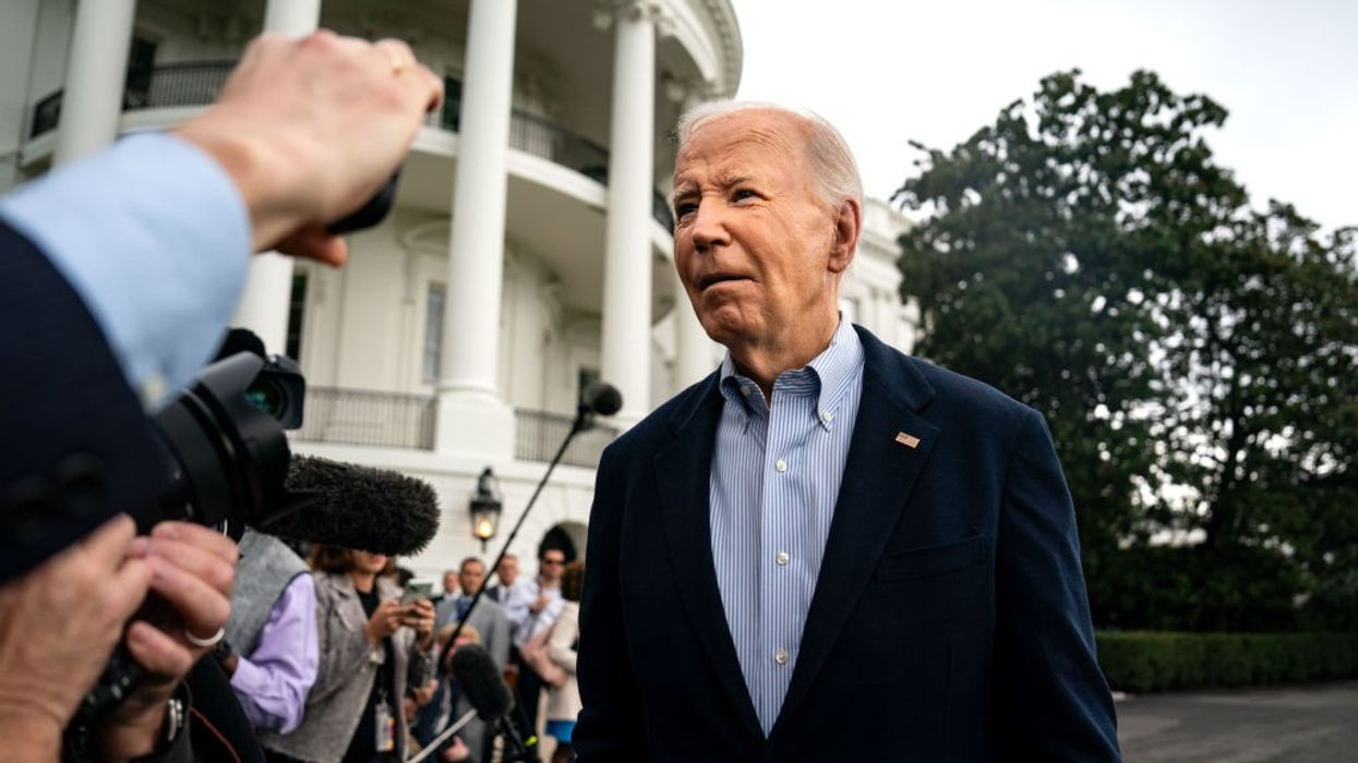Joe Biden outside the White House