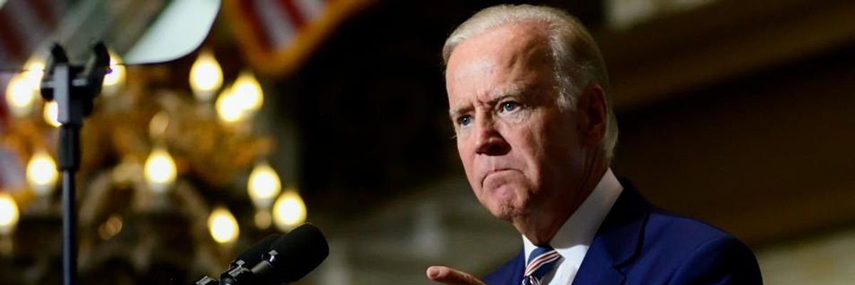 Critics Denounce Biden's Use of Tragic Family Story to Attack Medicare for All as Both 'Manipulative' and 'Cynical'