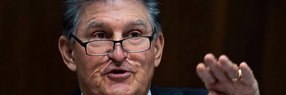 Joe Manchin at a Senate hearing