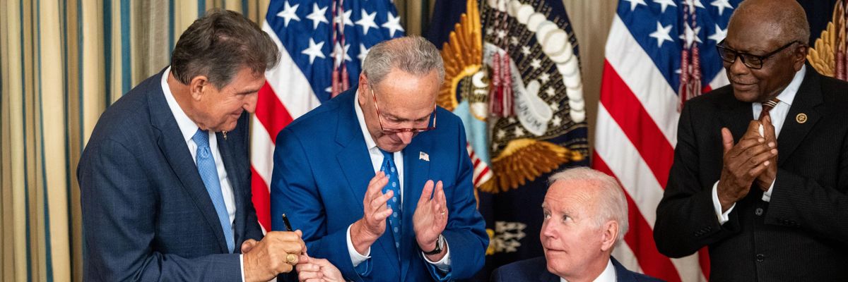 Joe Manchin, Chuck Schumer, Joe Biden