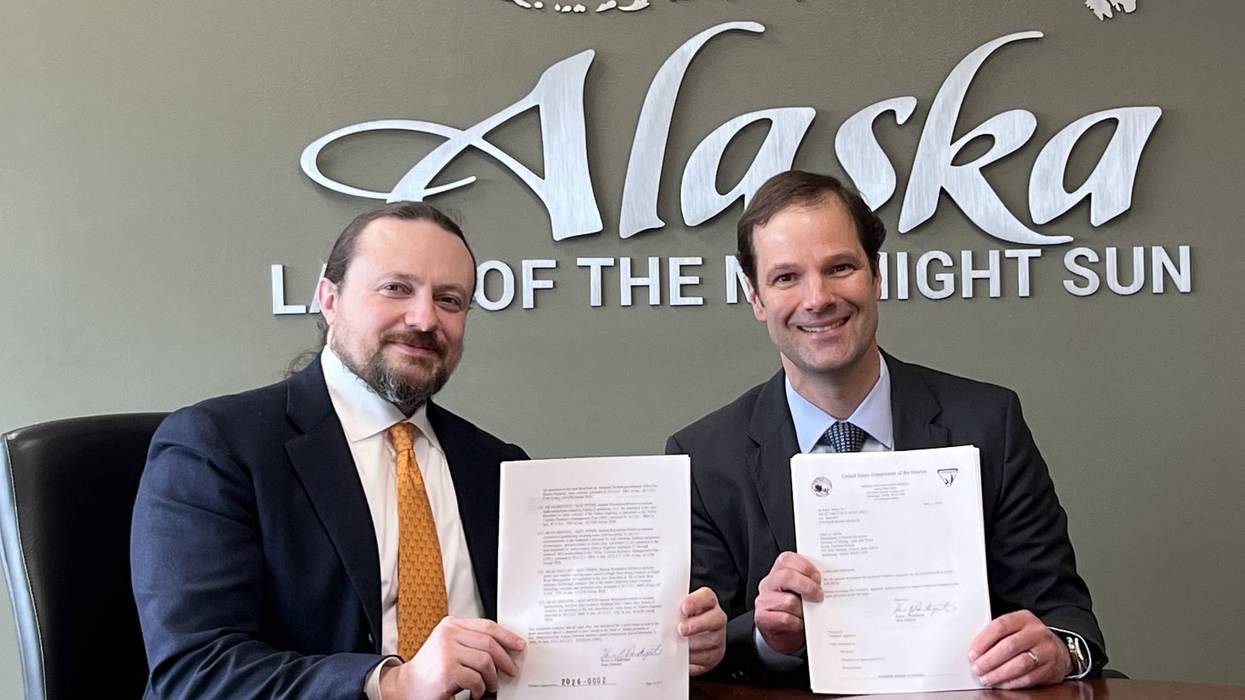 John Crowther, the Alaska Department of Natural Resources commissioner-designee, and Kevin Pendergast, Alaska state director at the US Bureau of Land Management