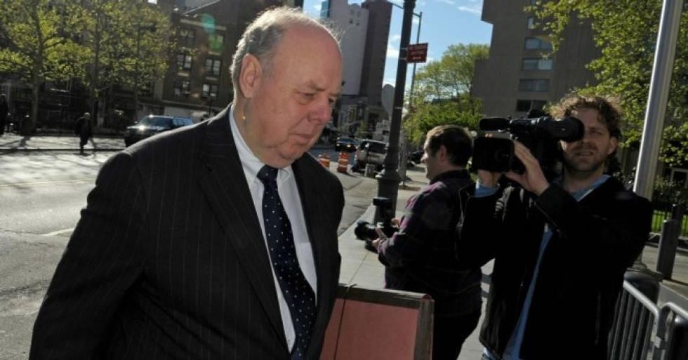 John Dowd, Donald Trump's lawyer, enters federal court in New York, U.S., on Thursday, May 5, 2011. (Photo: Peter Foley--Bloomberg via Getty Images)