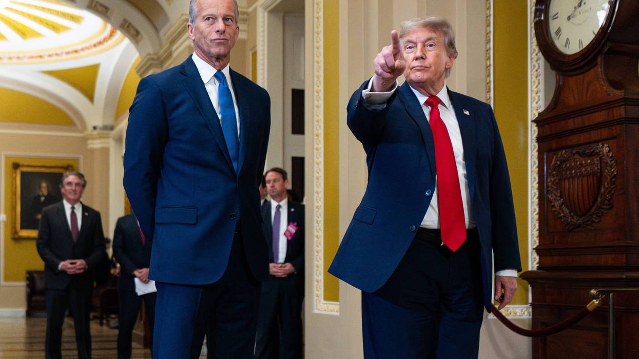 John Thune and Donald Trump