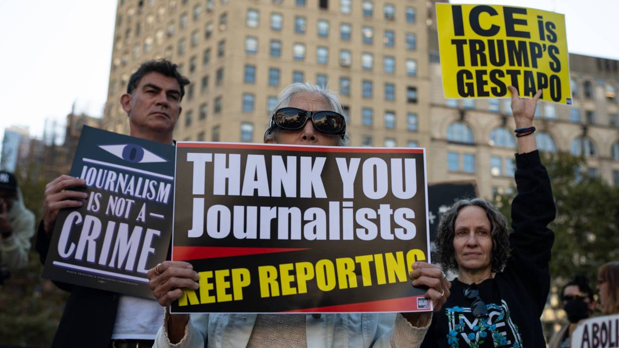 ''Journalism is not a crime'' rally in New York