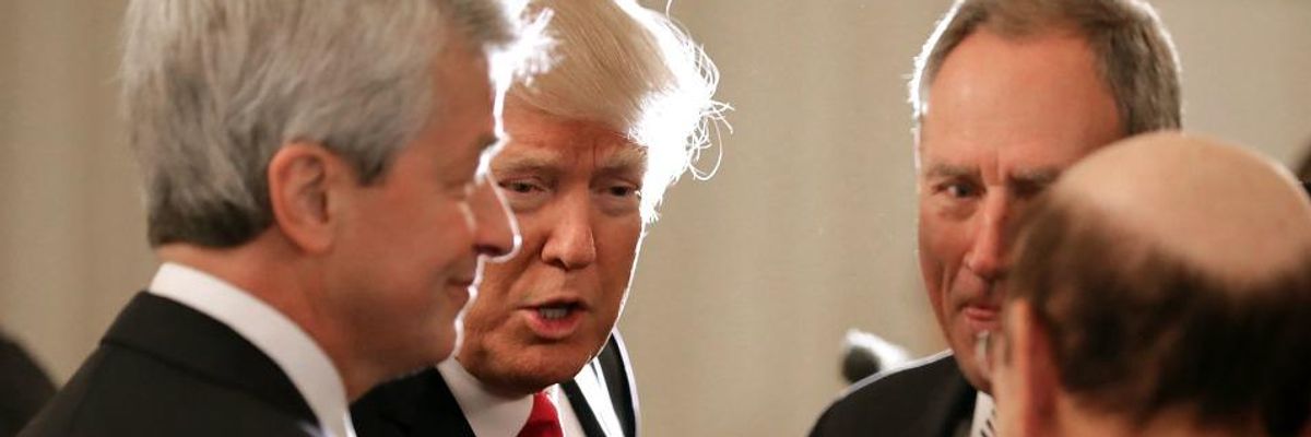 Despite Frequent Lip Service to Anti-Trump Resistance, Corporate Executives Continue Cozy Relationship with President