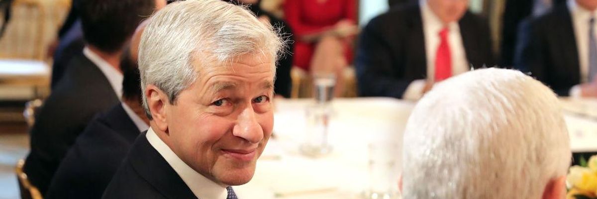 JPMorgan Chase CEO Jamie Dimon attends a White House policy event