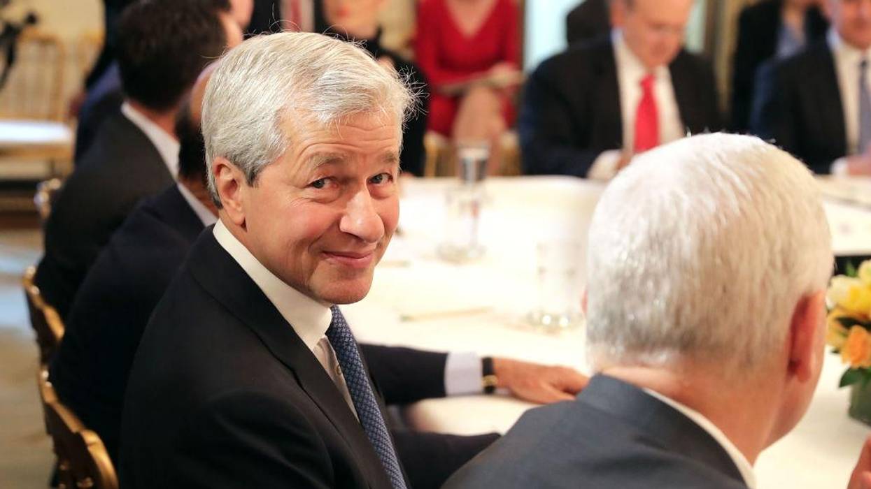 JPMorgan Chase CEO Jamie Dimon attends a White House policy event