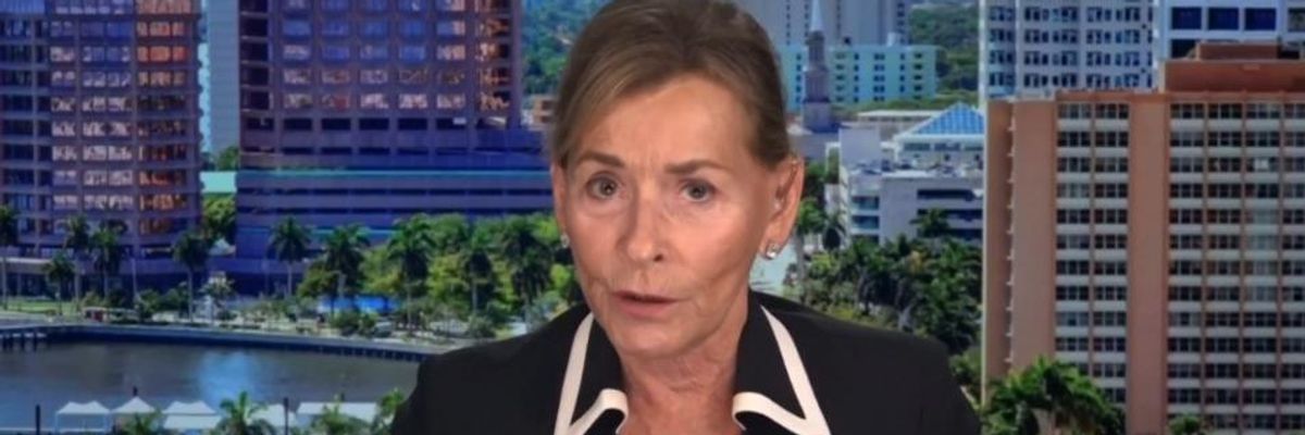 'Just Rich People vs Everyone Else at This Point': Bloomberg Backer Judge Judy--Worth $440 Million--Tells Sanders Supporters to 'Grow Up'