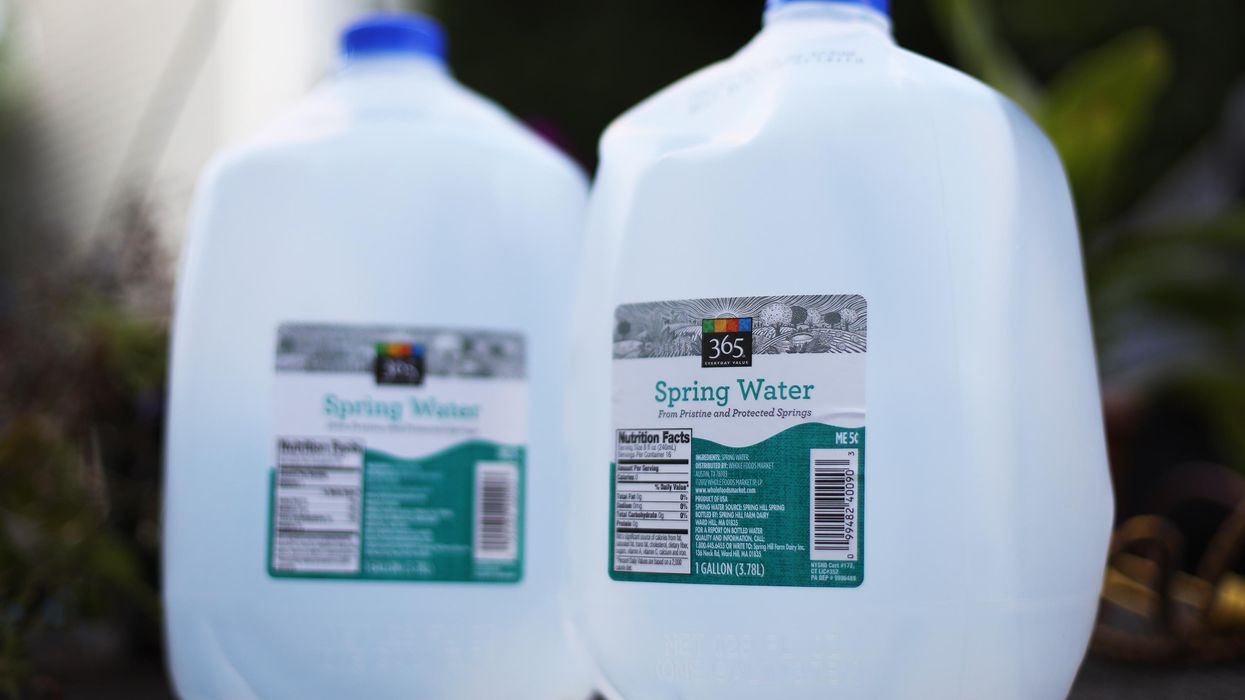 Jugs of 365-branded water are pictured in Haverhill, Massachusetts on July 26, 2019.