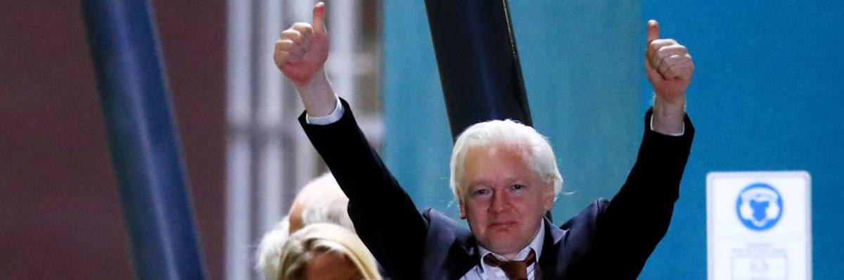 Julian Assange finally free