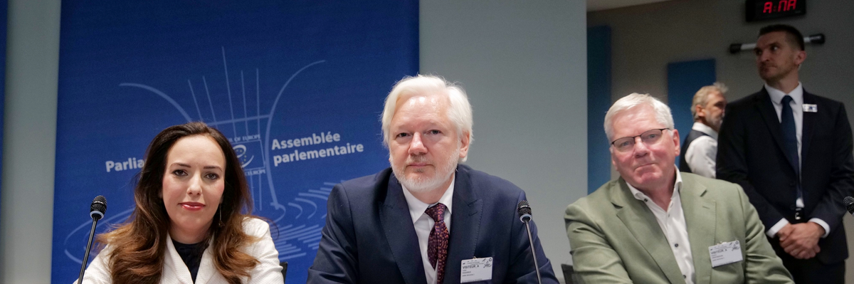 Julian Assange gave a speech to the Committee on Legal Affairs and Human Rights at the Council of Europe