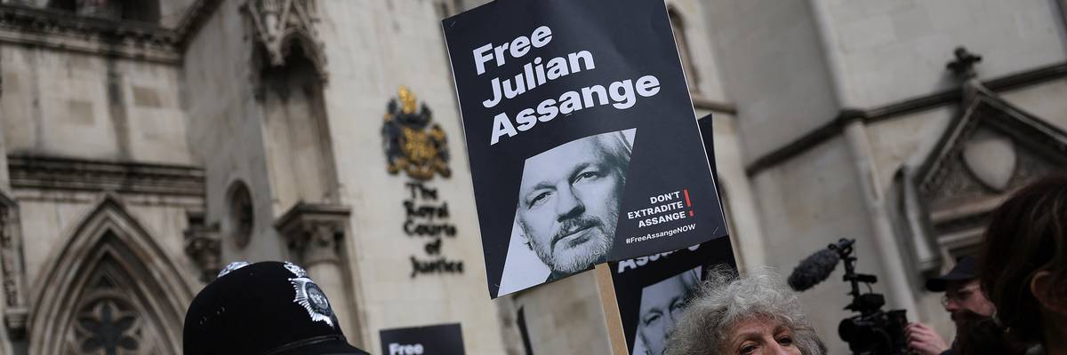 Julian Assange protest