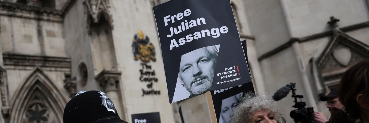 Julian Assange protest