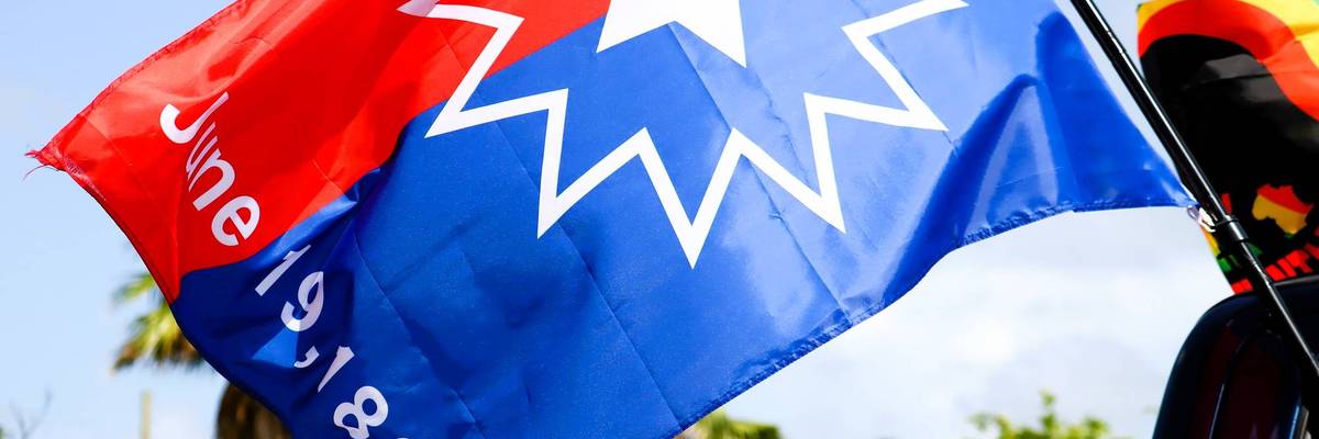 Juneteenth flag.