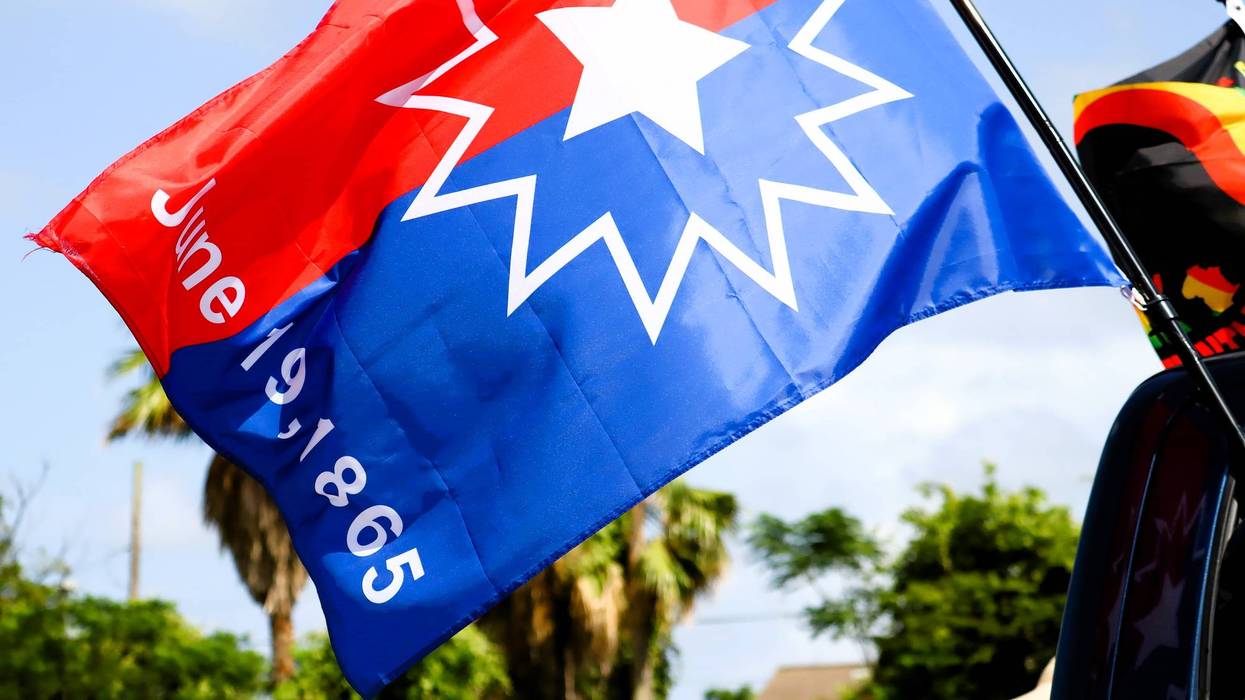 Juneteenth flag.