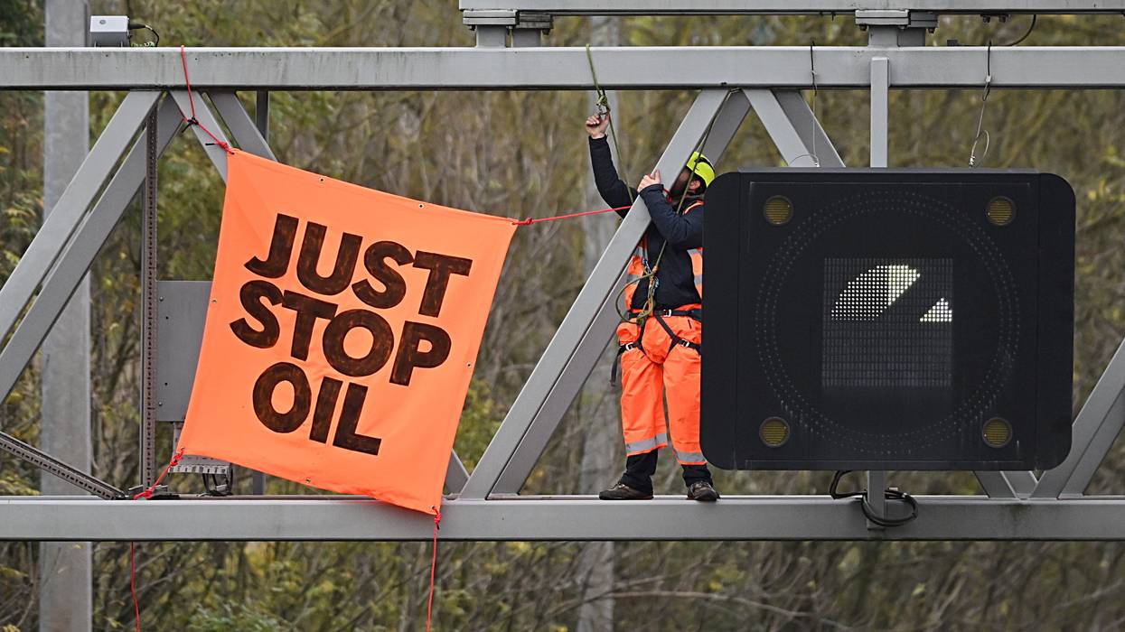 Just Stop Oil M25 protest.