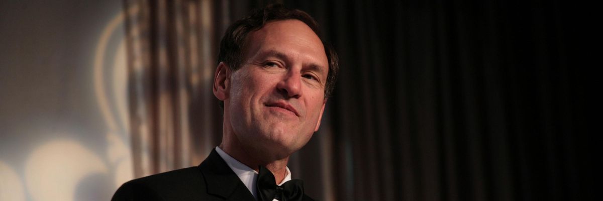 Justice Samuel Alito Jr. in a tuxedo.