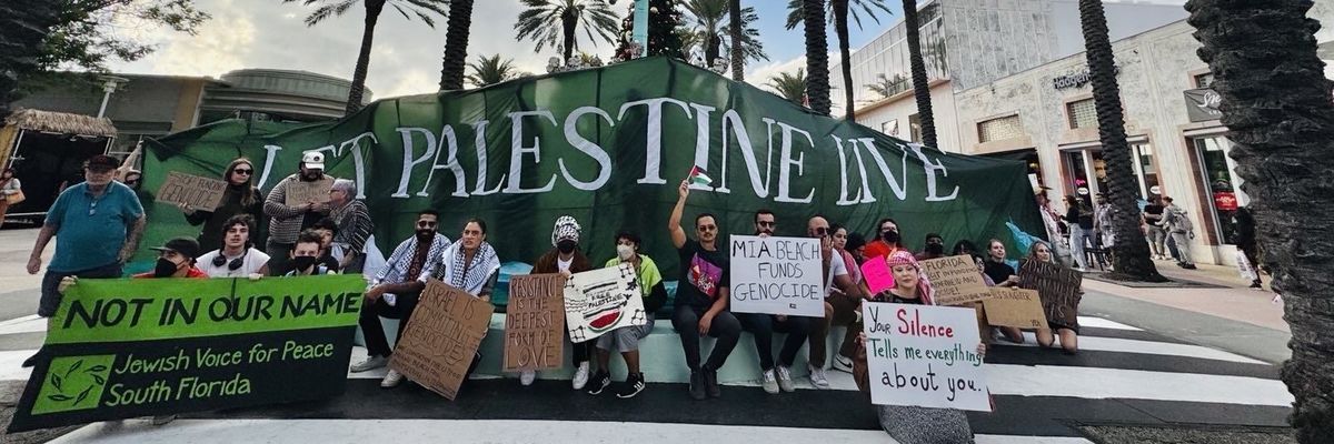 JVP South Florida protest.