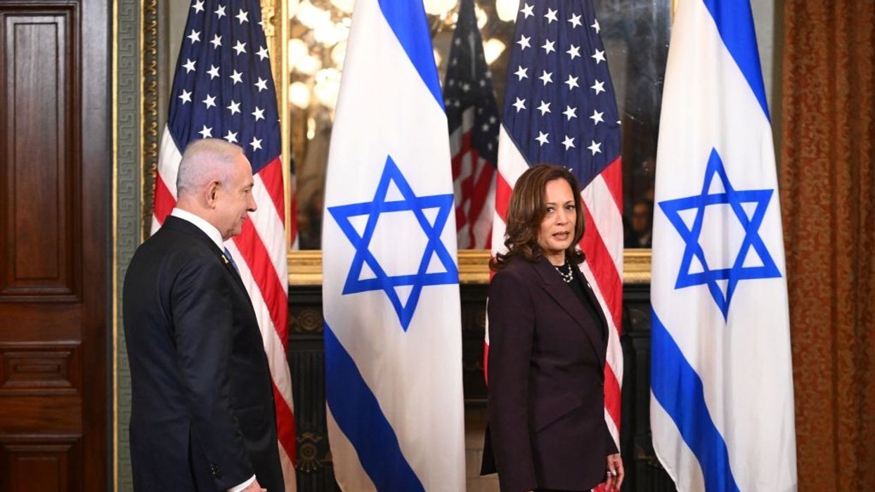 Kamala Harris and Benjamin Netanyahu
