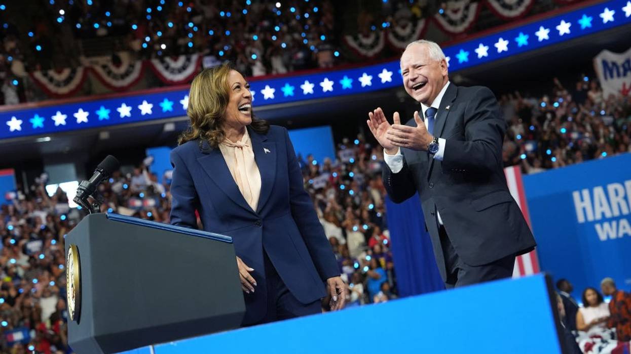 Kamala Harris and Tim Walz