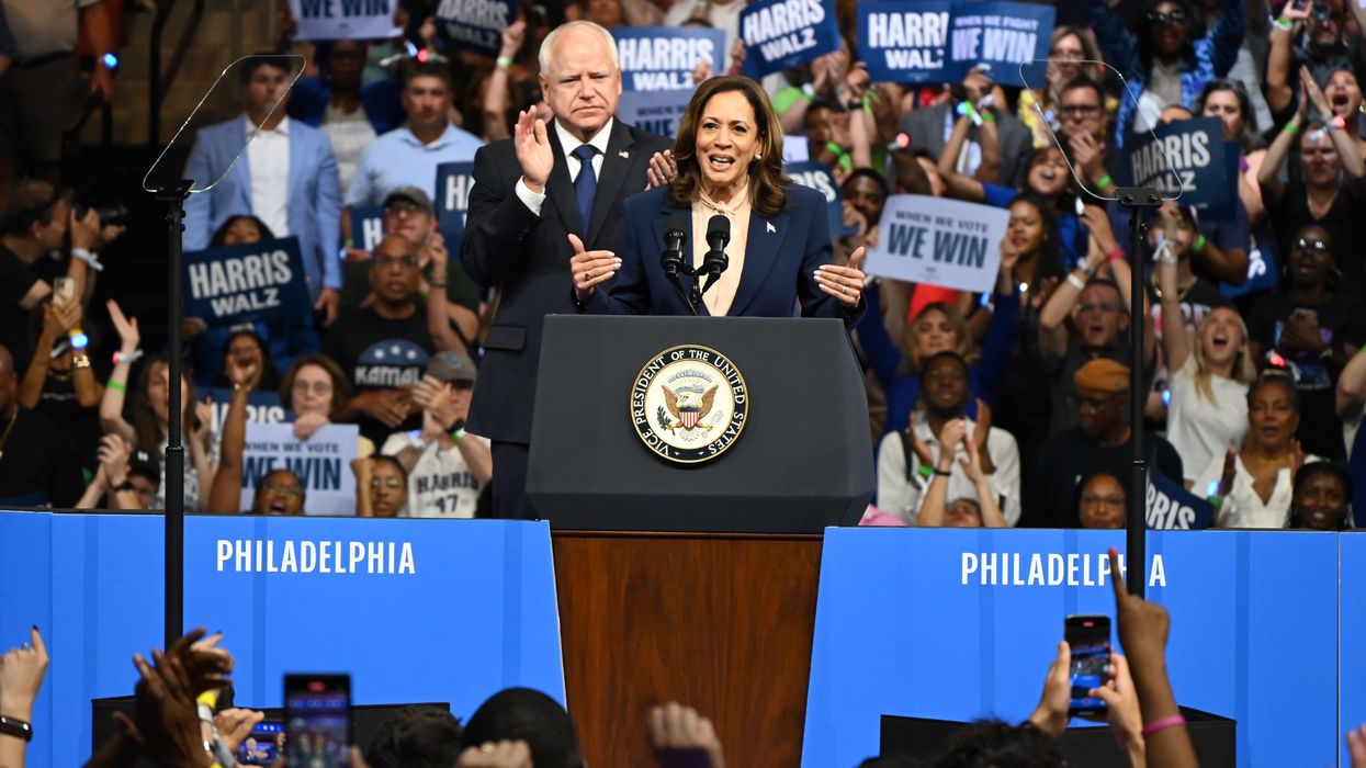 Kamala Harris and Tim Walz