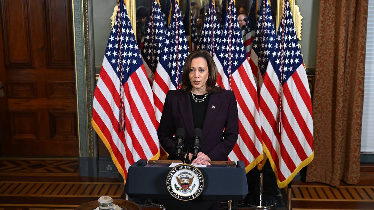 Kamala Harris speaks after meeting with Netanyahu.