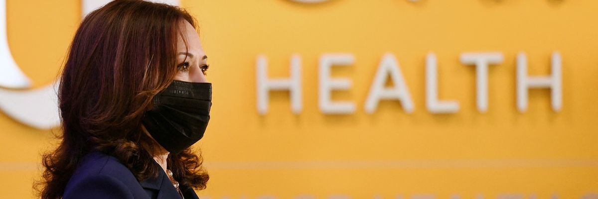 Kamala Harris speaks on healthcare.