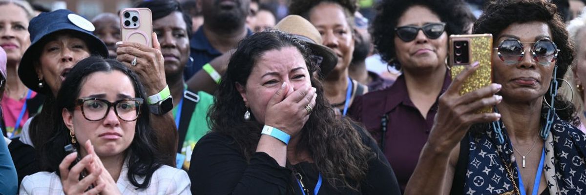 Kamala Harris supporters after loss