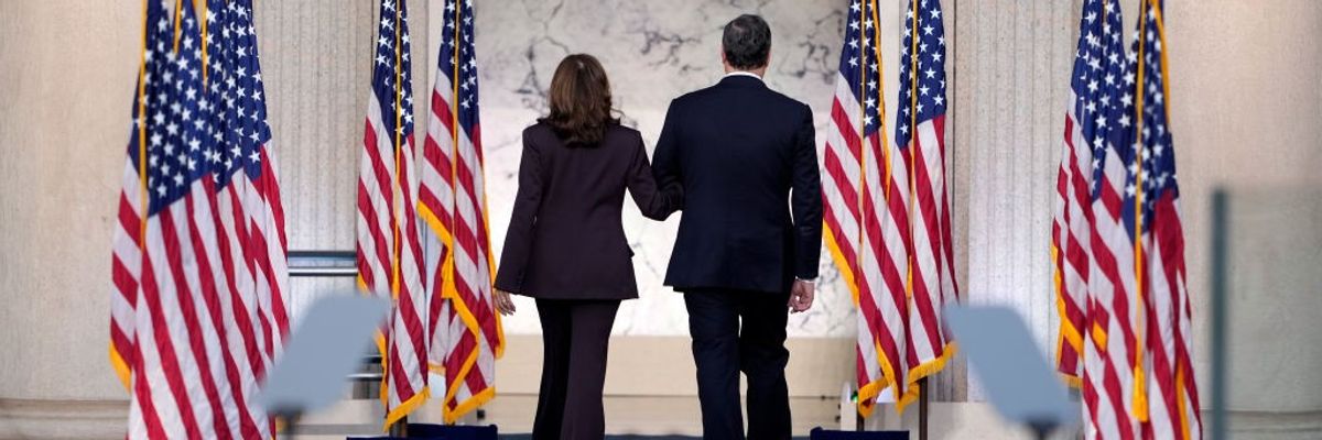 Kamala Harris walks off after Concession Speech At Howard University
