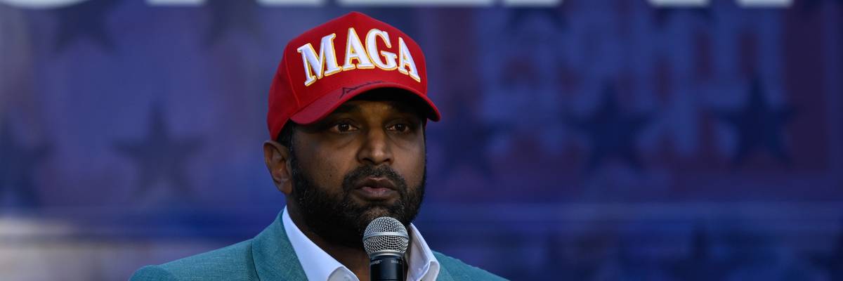 Kash Patel at the Team Trump Bus Tour