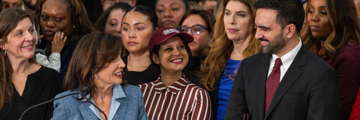 Kathy Hochul and Zohran Mamdani