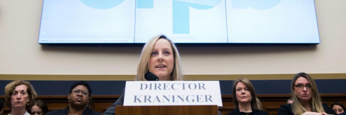 As Pandemic Rages, Trump CFPB Plows Ahead With Rules 'Empowering Predatory Lenders to Rip Off Vulnerable Consumers'