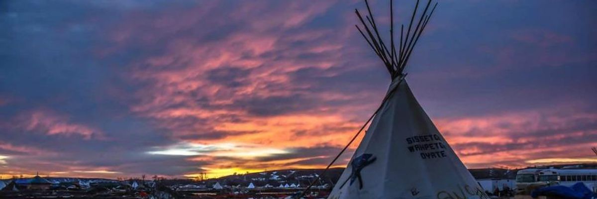 'We Are Still Here': Water Protectors Remain in Prayer, Brace for Mass Arrests