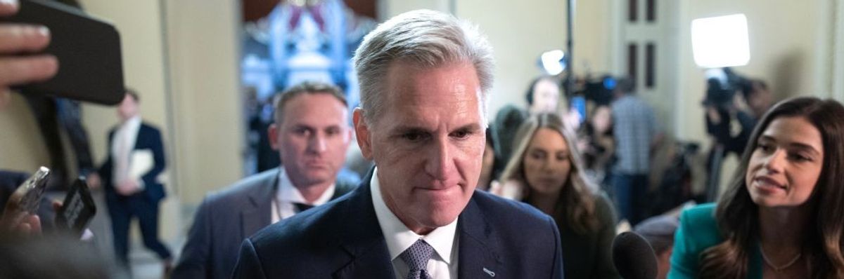 Kevin McCarthy glowers at the camera. 