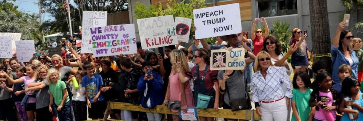 Key West Greets Trump With Collective Middle Finger and Chants of 'Love Trumps Hate'