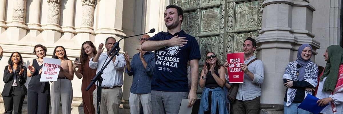 Khalil Attends Welcome Home Rally After Being Freed From Detention