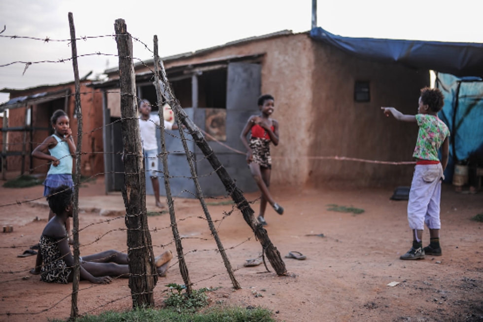 Kids playing after school in Valbank,Middelburg,RSA Image: (c) 350.org/Leroy Jason