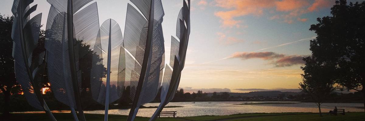 Kindred Spirits sculpture.