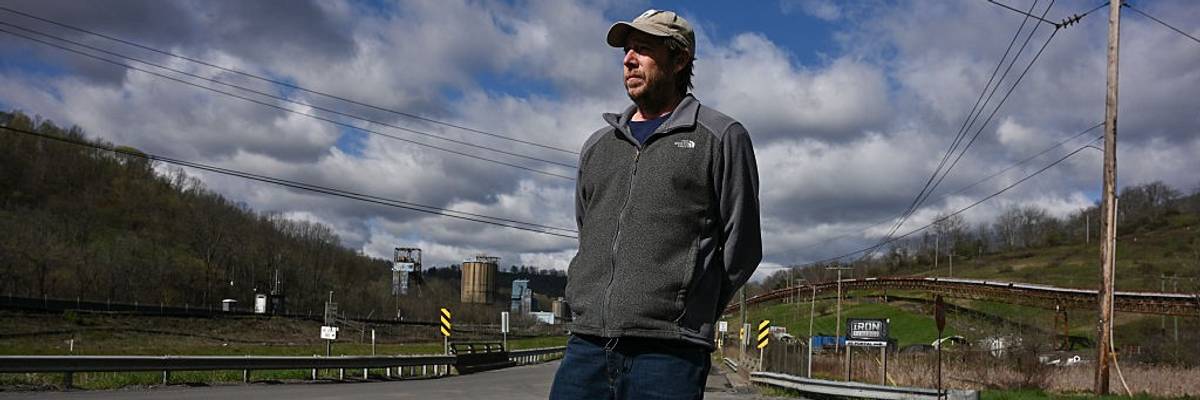 KIRBY, PA - APRIL 15: Scott Laney stands outside the Iron Sener