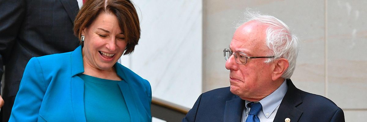 Klobuchar Sanders
