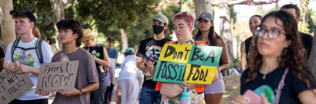 LA climate protest. 