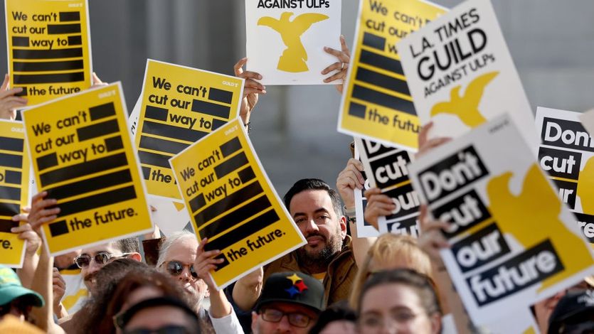 LA Times newsroom union members