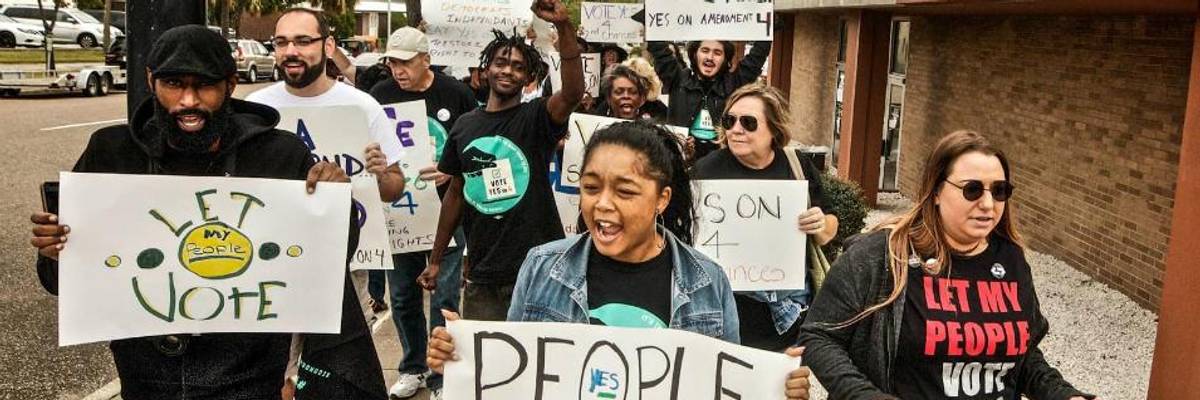 'Historic Moment': After Ballot Measure Victory Repeals Jim Crow Law, Voting Rights Restored for 1.4M Ex-Felons in Florida