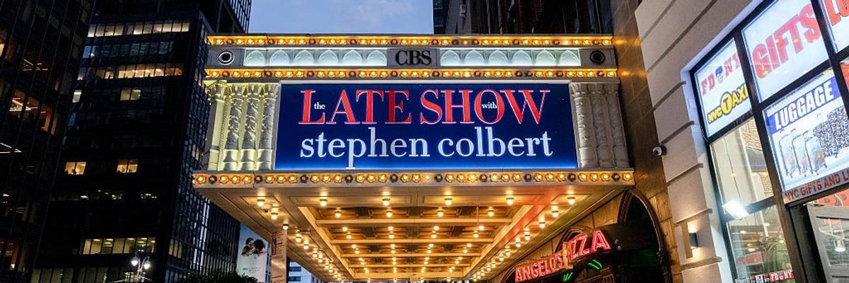 Late Show marquee.